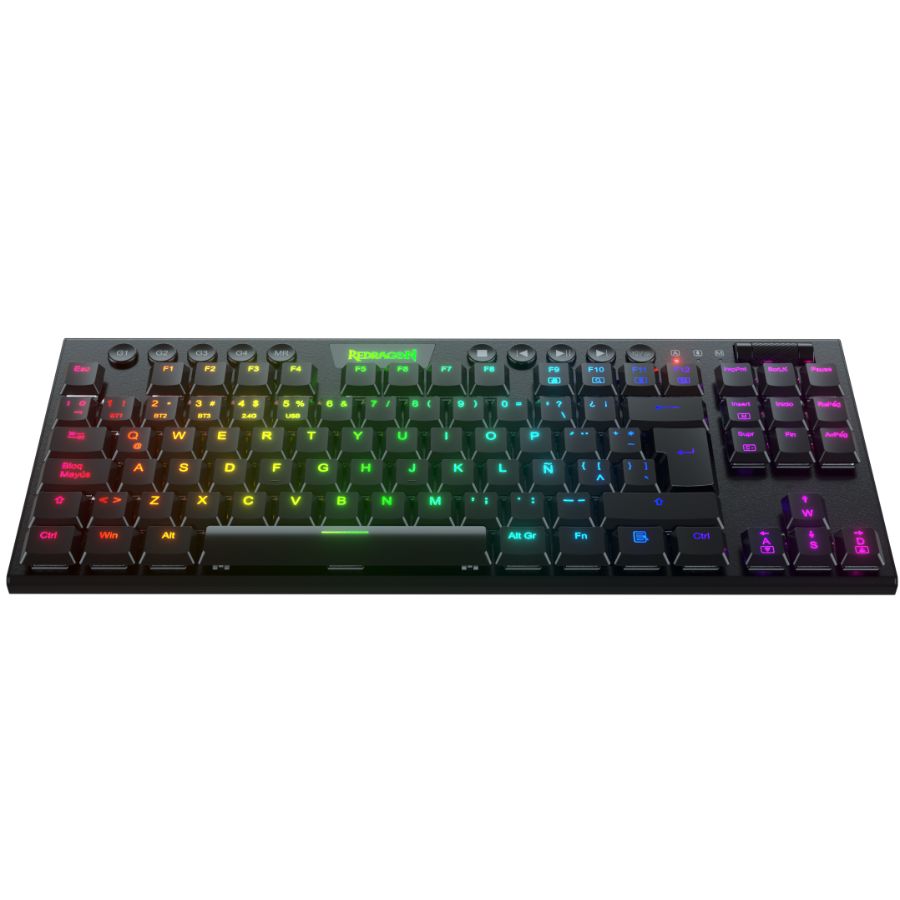 Teclado Gamer Redragon Horus TKL Black K621 Sw Red Wireless