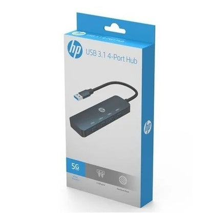 Hub Usb 3.1 De Aluminio 4 Puertos 5gbps Hp  Dhc-ct100