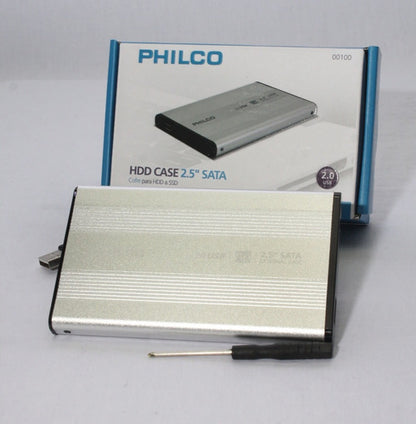 Cofre Disco Duro Philco 2.5'' Usb 2.0 Sata Hdd/ssd