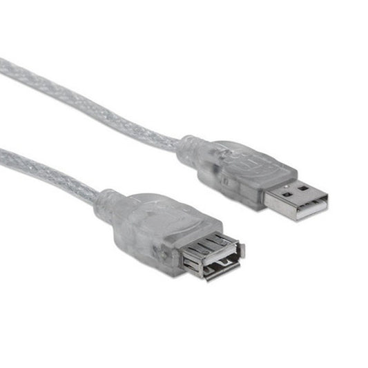 Cable Extension Usb 2.0 Plateado 1,8 Mts 336314 - Crazygames