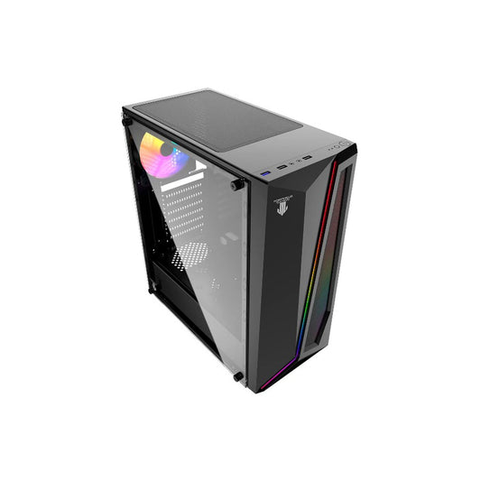 Gabinete Gamer Morpheus T38-B Black Incluye 3 Fan RGB