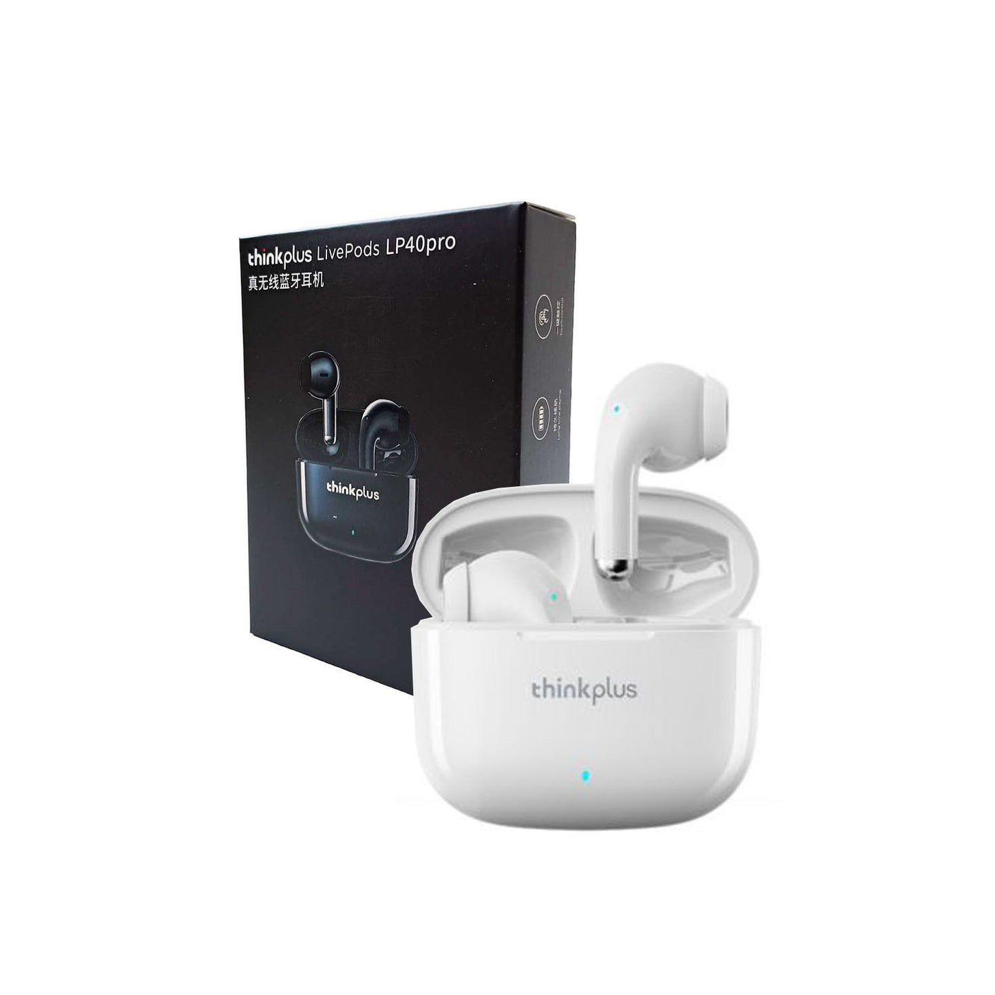 Audífono In Ear Bluetooth 5.3 Lenovo LP40 Pro Blanco