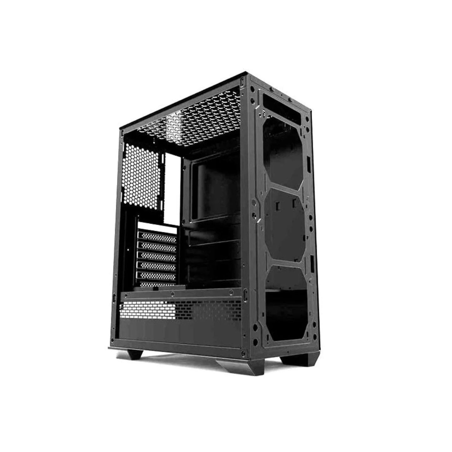 Gabinete Gamer Morpheus JX188-11 Black incluye 4 Fan RGB