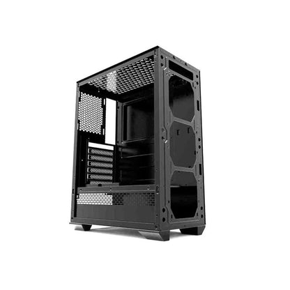 Gabinete Gamer Morpheus JX188-11 Black incluye 4 Fan RGB