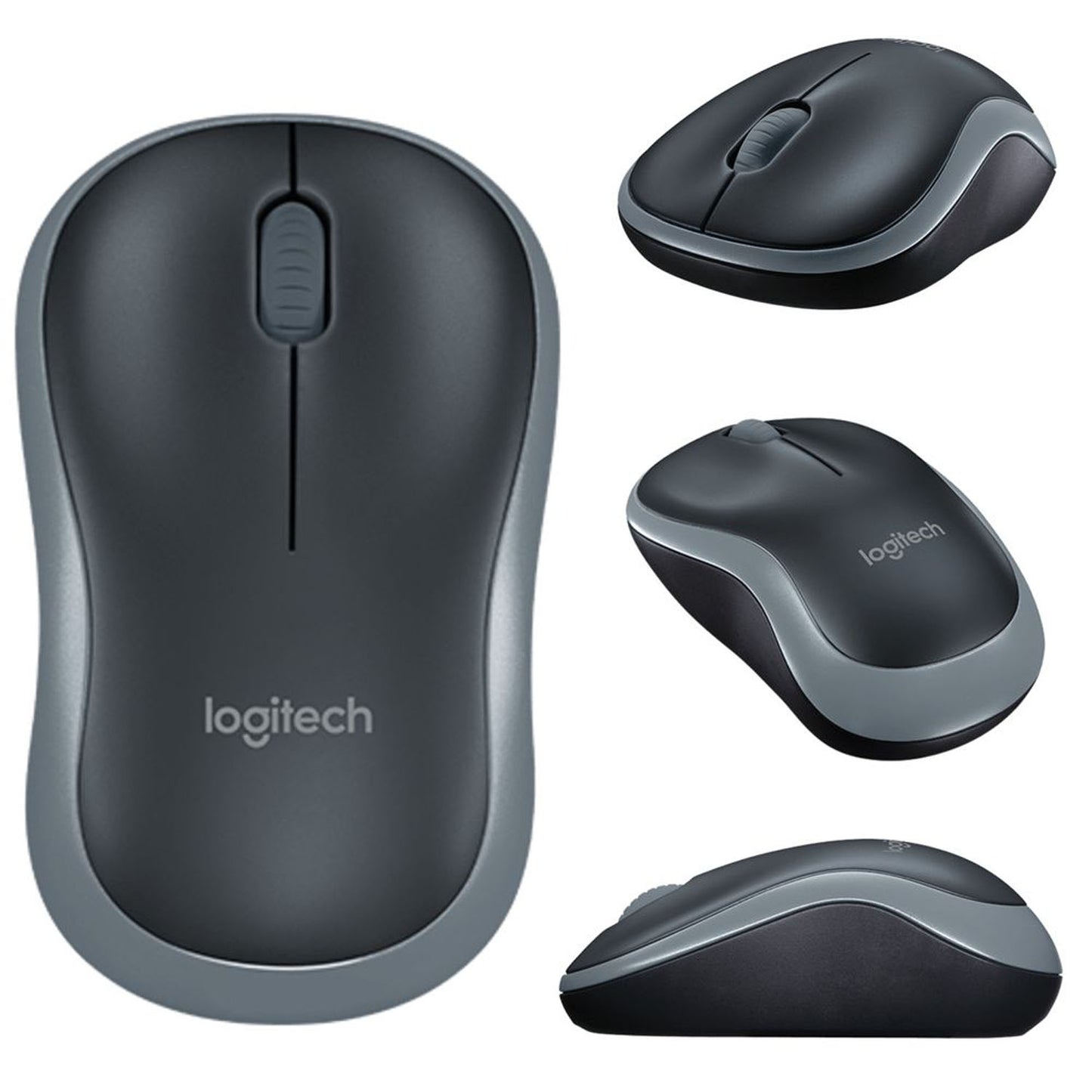 Mouse Inalámbrico Logitech  M185 Plomo - Crazygames