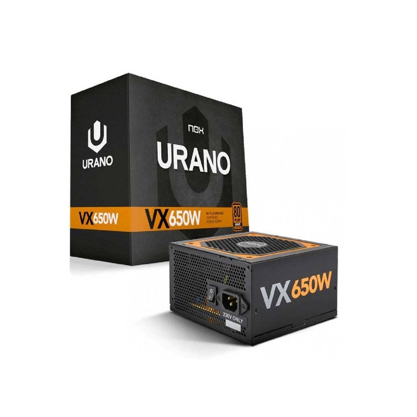 Fuente De Poder Certificada Nox Urano VX 650w 80+ Bronze