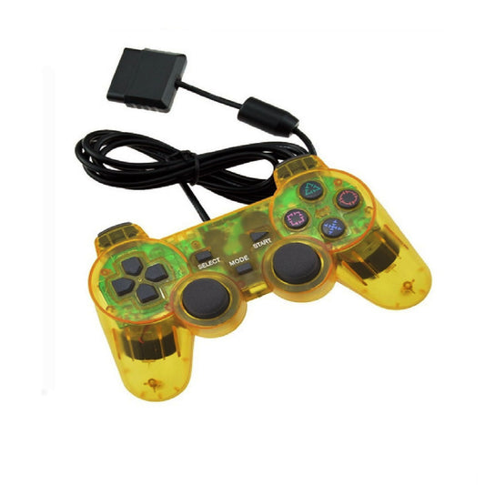 Joystick Compatible Ps2 Doble Shock Amarillo- Crazygames