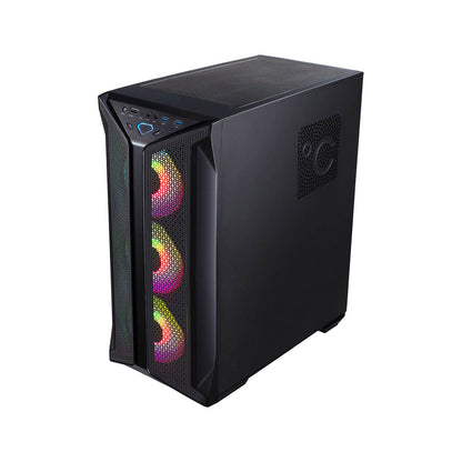 Gabinete Gamer Brufen C1 Black Mid Tower + 3 Ventiladores