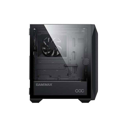 Gabinete Gamer Brufen C1 Black Mid Tower + 3 Ventiladores