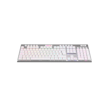 Teclado Gamer Redragon Horus Blanco K618W Sw Red Inalambrico