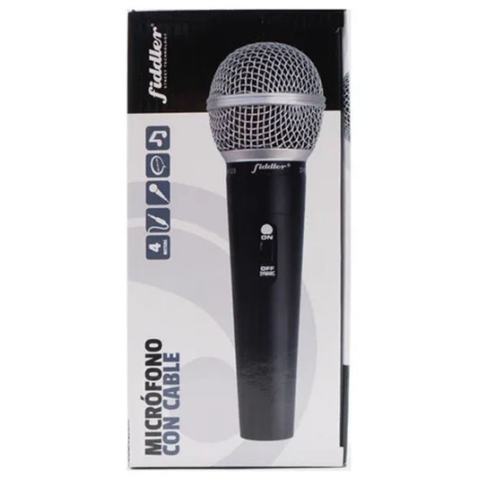 Micrófono Alambrico Con Cable 4mts FD-MIC125 - Crazygames