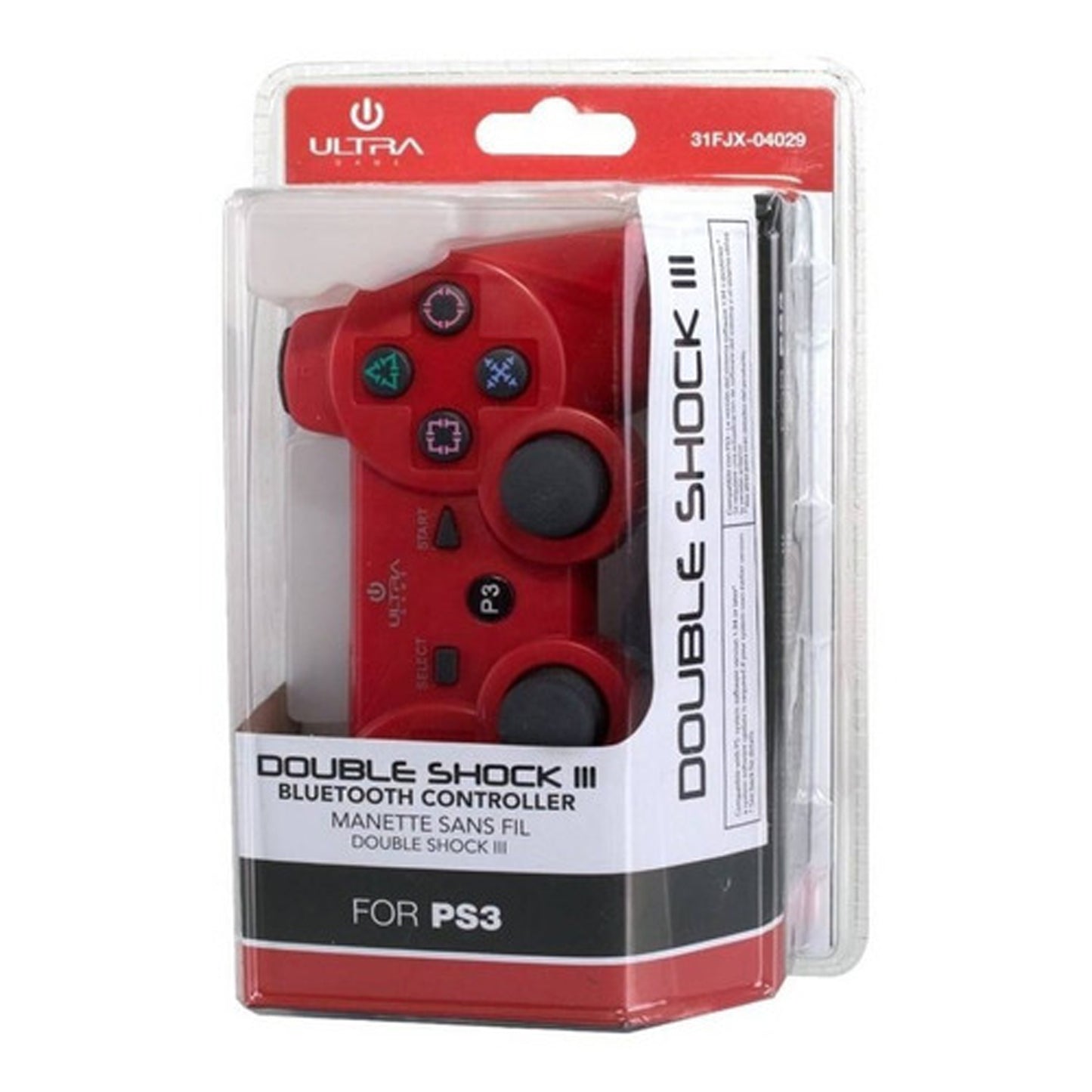 Control Compatible Ps3 Rojo Inalambrico Ultra