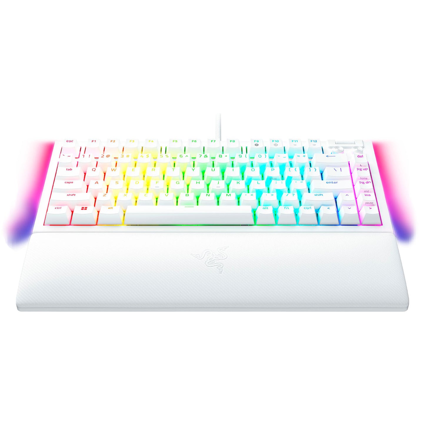 Teclado Razer Blackwidow V4 75% White Sw Naranja / Ingles