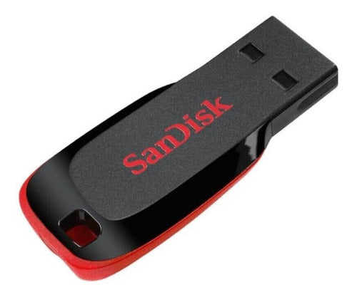 Pendrive 128gb Sandisk Usb 2.0 Cruzer Blade -pc-