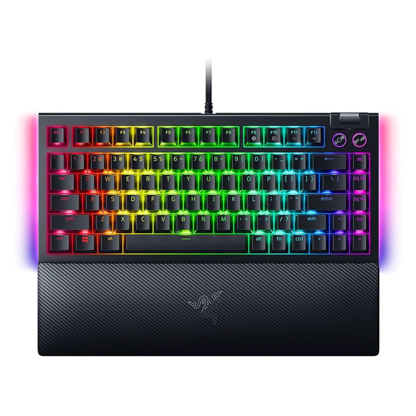 Teclado Razer Blackwidow V4 75% Black Sw Naranja / Ingles