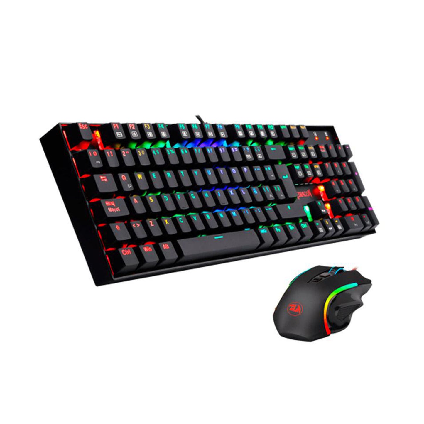 Kit Redragon Teclado Kumara Y Mouse Griffin K552rgb-ba-sp