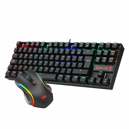 Kit Redragon Teclado Kumara Y Mouse Griffin K552rgb-ba-sp