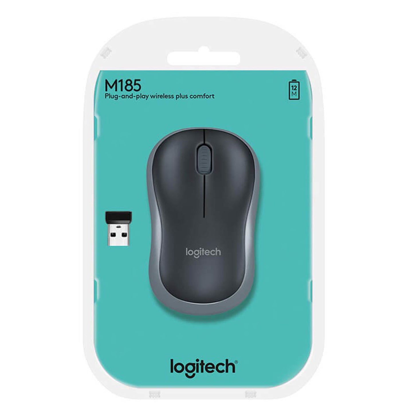 Mouse Inalámbrico Logitech  M185 Plomo - Crazygames