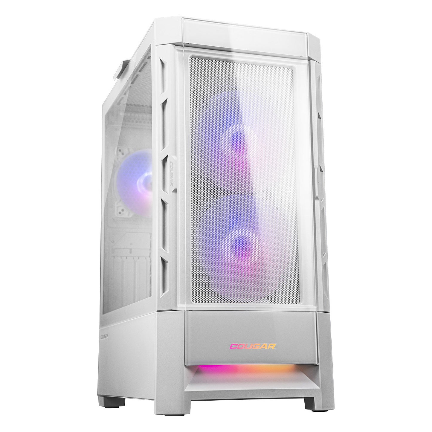 GABINETE GAMER COUGAR DUOFACE ARGB WHITE - 3 VENTILADORES*