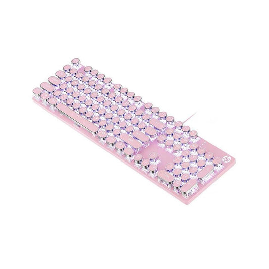 Teclado Mecanico Round Keys HP GK400Y Pink Sw Blue