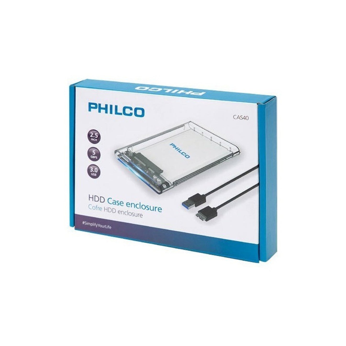 Cofre Disco Duro Philco 2.5'' Usb 3.0 Cas40 - Crazy Games