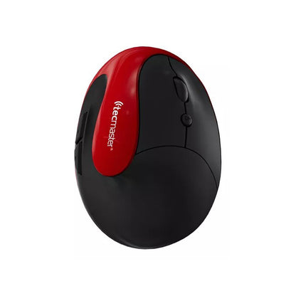 Mouse Ergonomico Inalambrico Recargable Rojo TM-100545