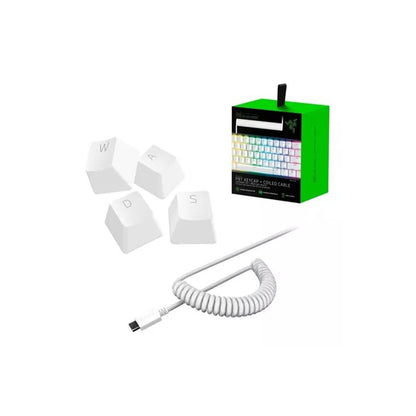 Kit De Teclas Razer PBT + COLIED CABLE - 120 Teclas Mercury