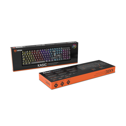 Teclado Gamer Mecanico Krom Kasic Sw Red Idioma Español