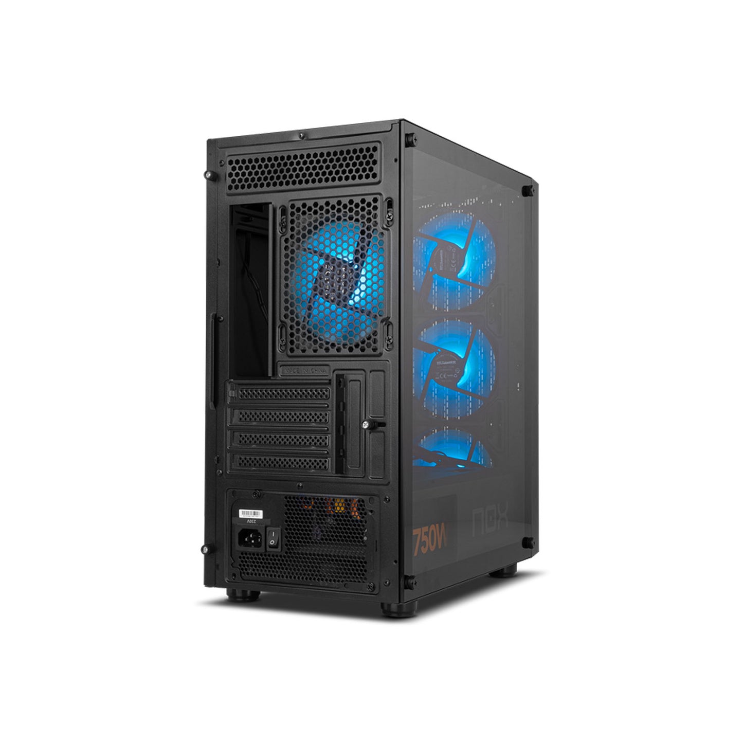 Gabinete Gamer Nox Epsilon Argb Mini-Tower / M-ATX Black