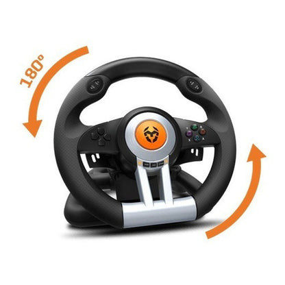 Volante Y Pedales Gamer Krom K-wheel Multiplatafoma