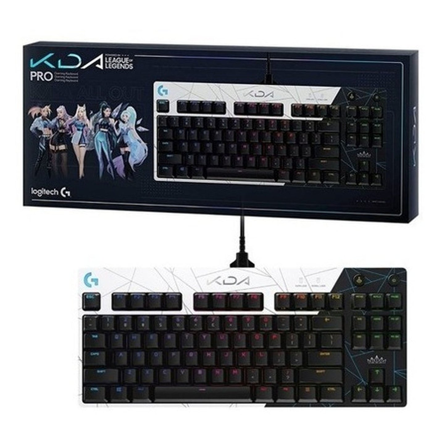 Logitech Teclado Gaming G Pro League Of Legends Kda Tkl