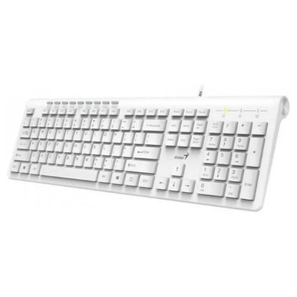 Teclado Multimedia Genius Slimstar 230 Blanco - Crazygames