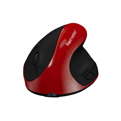 Mouse Ergonomico Inalambrico Recargable Rojo TM-100545