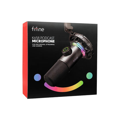 Microfono Usb Profesional Fifine Gamer RGB K658 - Crazygames