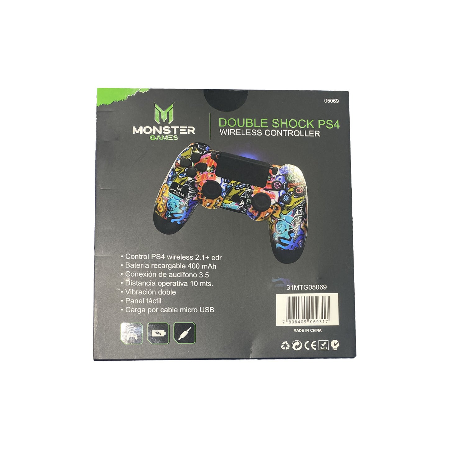 Control Joystick Double Shock Ps4 Stroke Monster 5069