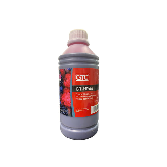 Botella De Tinta Magenta GT-H1C Compatible HP 1LT