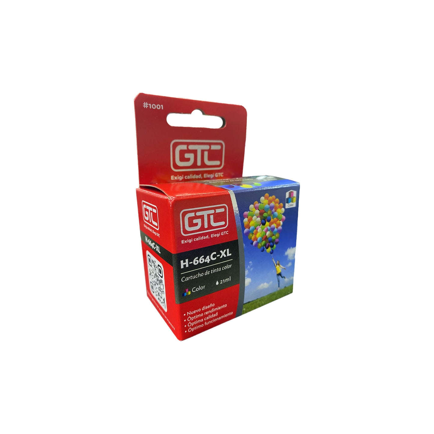 Cartucho De Impresora 664 XL Color GTC Compatible HP 21ml