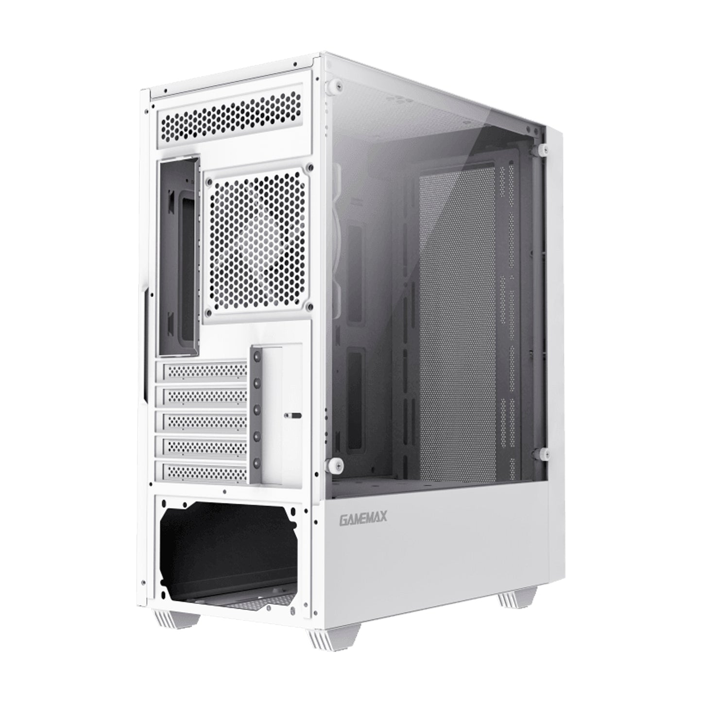 Gabinete Gamer Gamemax Storm White Mid Tower + 1 Fan