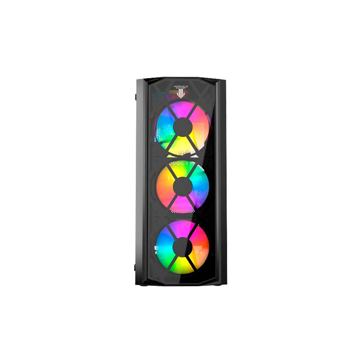 Gabinete Gamer Morpheus JX188-17 Black Incluye 4 Fan RGB