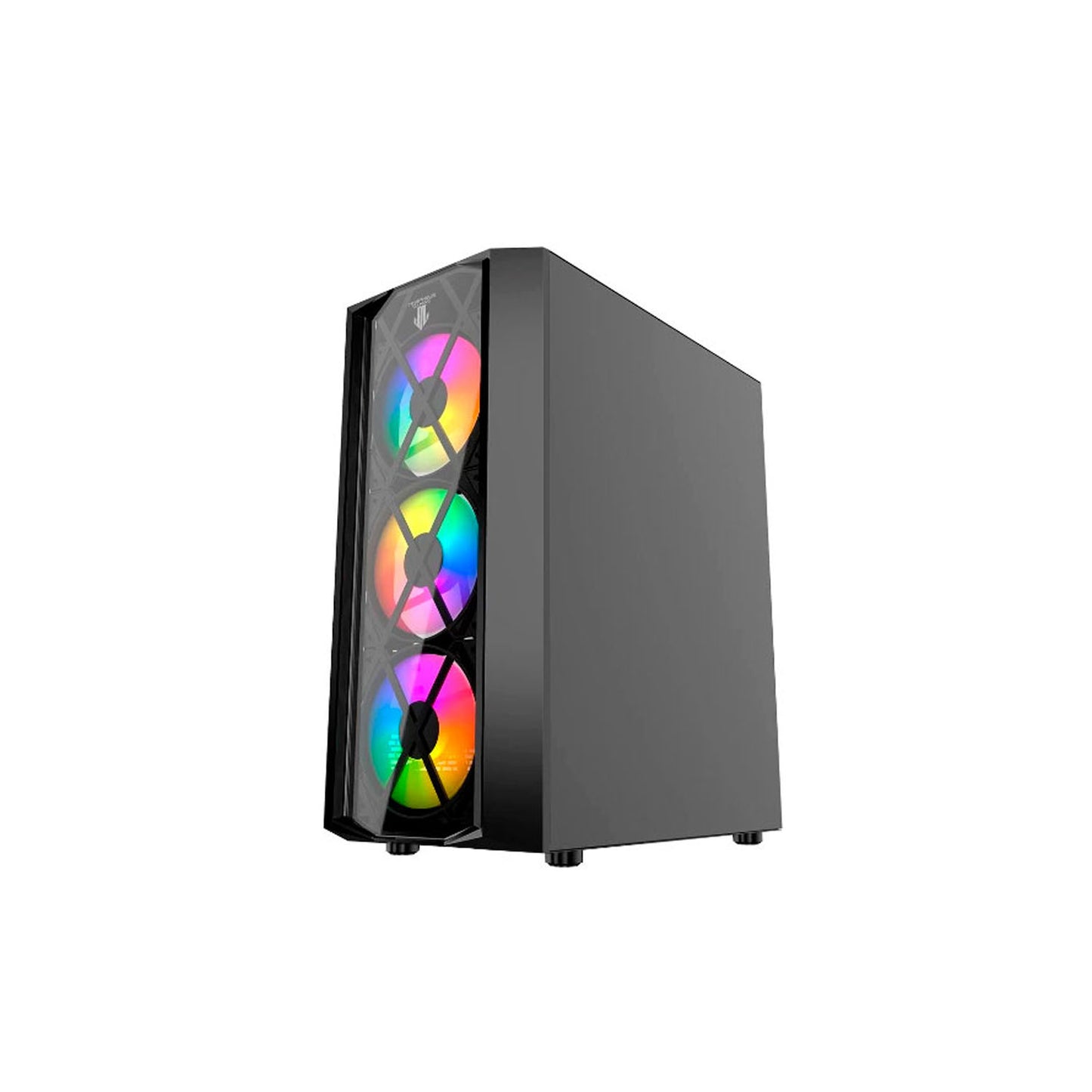 Gabinete Gamer Morpheus JX188-17 Black Incluye 4 Fan RGB