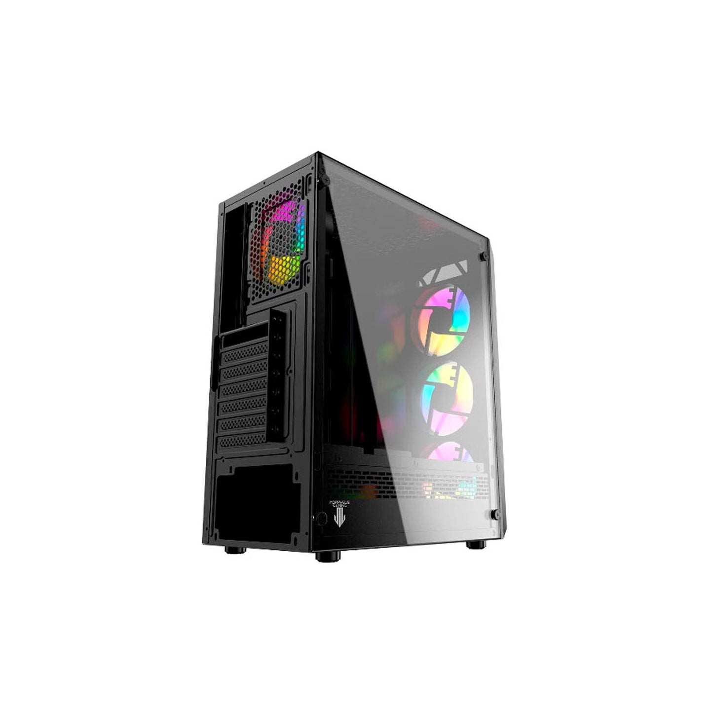 Gabinete Gamer Morpheus JX188-17 Black Incluye 4 Fan RGB