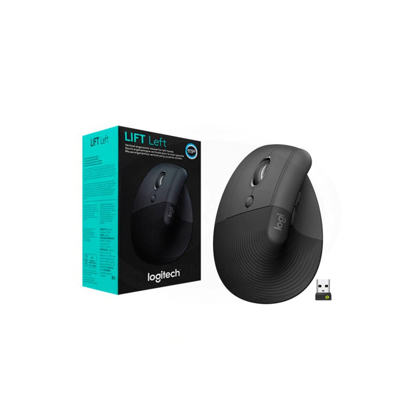 Mouse Para Zurdos Ergonomico Logitech Lift Left Black