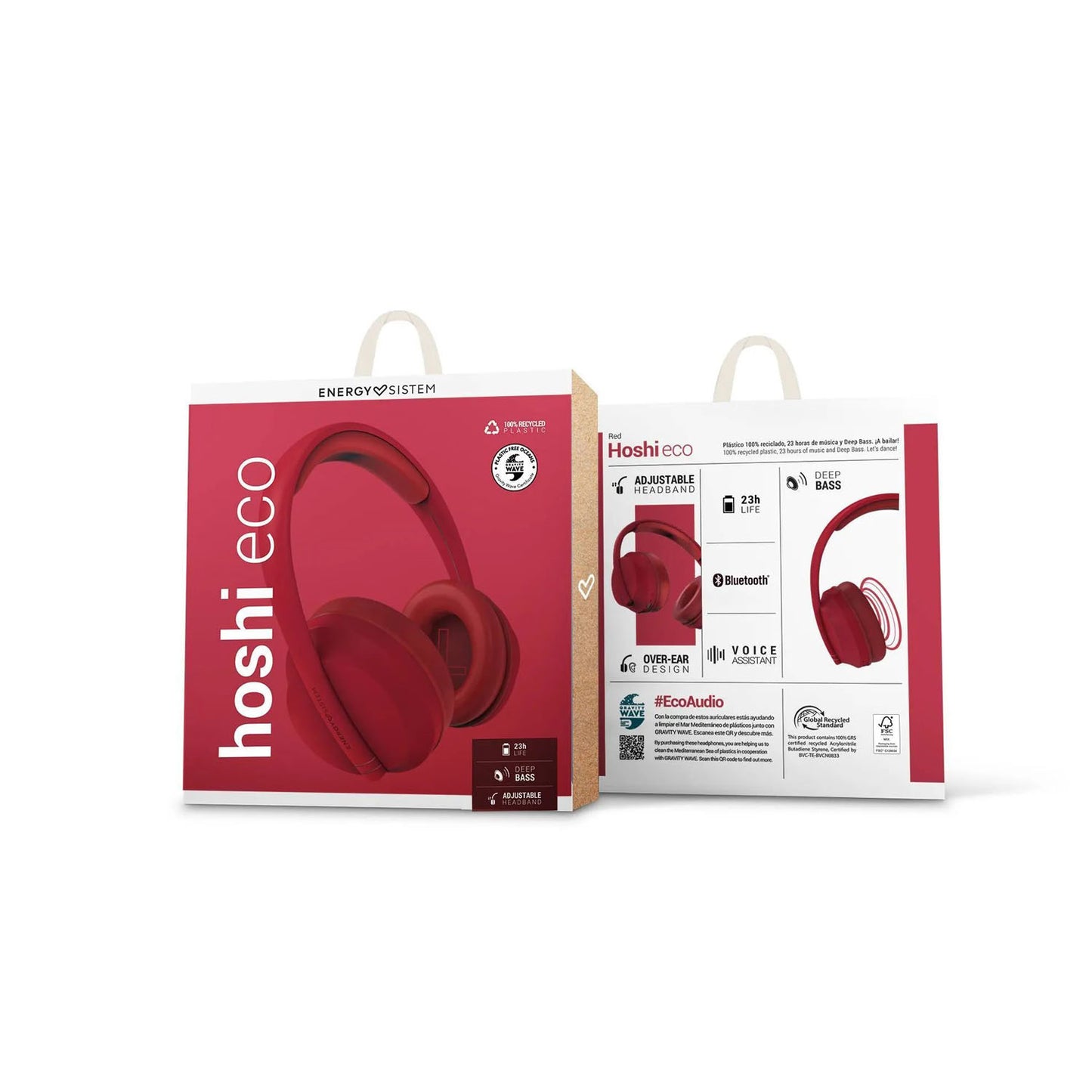 Audifono Bluetooth Ecologico Hoshi Eco Red Energy Sistem