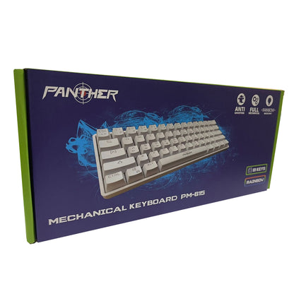 Teclado Gamer  60% PM-615 Negro Switch Blue Panther