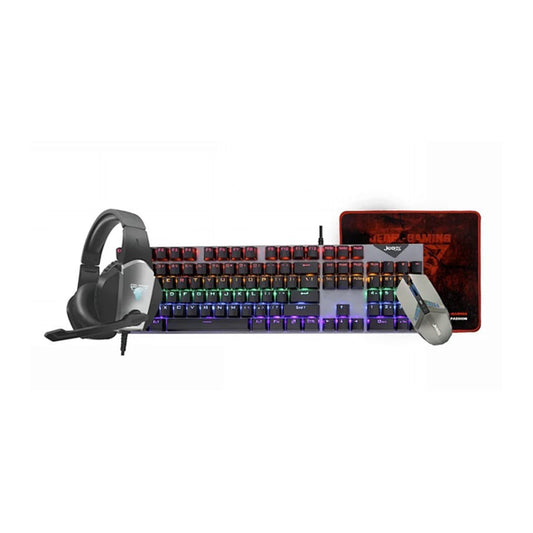 Kit Gamer 4 en 1 Jedel CP-05 Con Teclado Mecánico Sw Azul