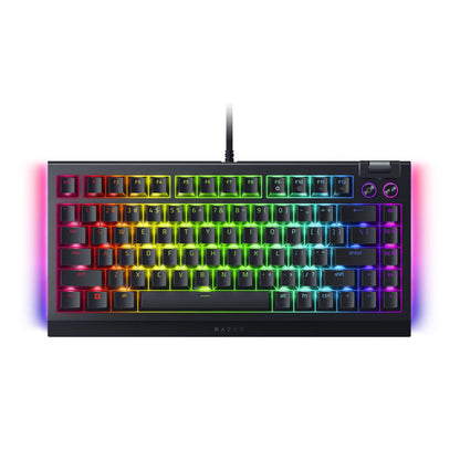 Teclado Razer Blackwidow V4 75% Black Sw Naranja / Ingles