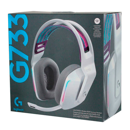 Audífonos Logitech G733 Inalámbricos Lightspeed Rgb Blanco