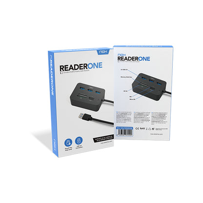 Lector de tarjetas Nox Reader One + Hub USB 3.0