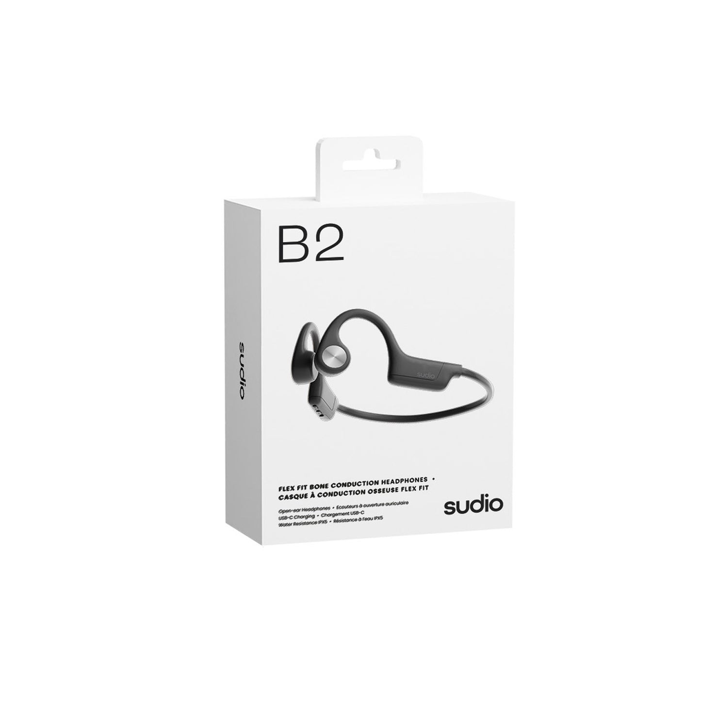 Audífono Headphones Sudio B2 De Conduccion Osea Black