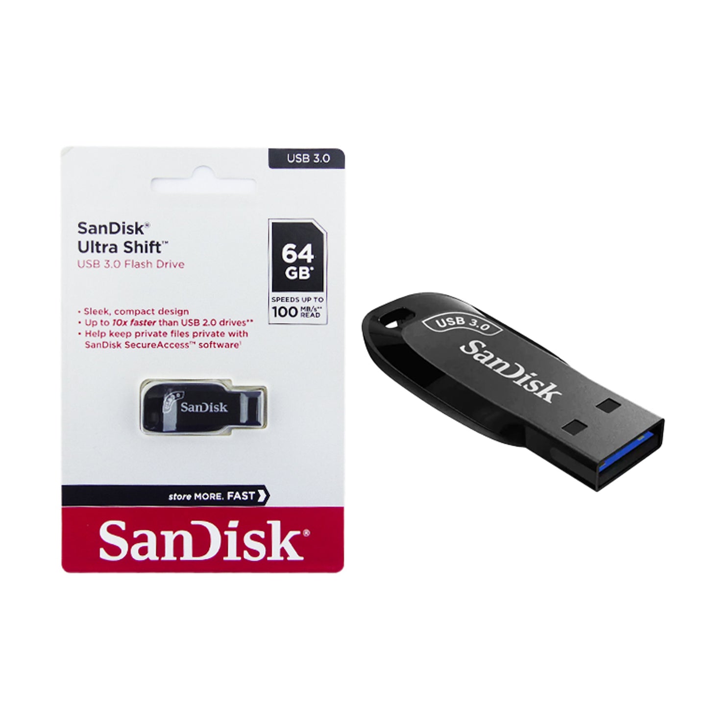 Pendrive Sandisk Z410 Ultras Shift 64gb - Crazygames